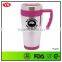 bpa free 16 oz double wall stainless steel mug with handle