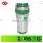 16oz Insulated Stainless Steel and Plastic Thermos Coffee Mug With Screw Lid