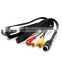 Audio Video AV Cable fits for Sega Saturn A/V 1.8m 6ft Feet RCA Connection Cord av cable