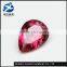 luster pear cut rose color loose synthetic glass gemstone, loose synthetic glass gemstones, synthetic glass gemstone