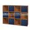 Hot polyester collapsible cube factory storage boxes bins wholesale