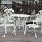 Outdoor latest beautiful balcony aluminum patio coffee chairs