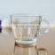 Wholesale clear glass mug milk glass cup with handle