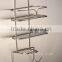 bathroom shelf with towel bar