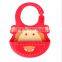 Animal designs non-toxic silicone baby bib