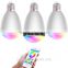Smart Bluetooth LED Bulb speaker with 3 in 1 one APP control three bulbs with one mobile phone app copntrol