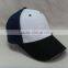 white cotton 6 panel unisex custom fitted flex fit/flexfit baseball caps and hats embroidered