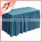 Hot sale polyester wedding ruffled banquet table skirt