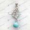Wholesale larimar jewelry larimar pendant 6mm,8mm,10mm
