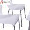 White wood board steel bracket table