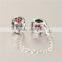 Latest Trendy Silver Charm Pluto Design Safty Chain DIY Charm