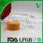 PET beverage round clear 100ml wide mouth plastic bottle