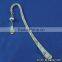 Chinese imitate silver bookmarks heart pendant, low price metal bookmarks for books
