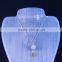 Fashion Rhodium Color Pendant Necklace