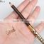 Luxury golden two sides eyebrow pencil with brush