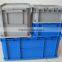 red recycled durable plastic turnover box