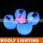 Lovely One Seat Good Quality LED Leisure Sofa Furniture for Coffee Shop and Bookshop