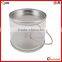 food safe round plastic clear paint cans for crafts