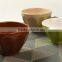 Stoneware Solid Color Ribbed Bowl,ceramic Glaze Promotional Bowl,bowl With Relief