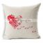 hot sale Linen throw pillow with printed STPC030