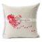 hot sale Linen throw pillow with printed STPC030