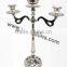 Wedding Silver Candelabra 5 Arm Candelabra / Aluminium Candelabra for Decoration 90 cms