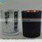 Hot sale black glass jar candle holders,homemade candles in mason jars