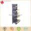 Double side supermarket metal floor standing display gondola rack