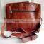 High quality classic design handmade vintage genuine goat leather laptop briefcase