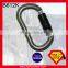 Twist Lock Rescue Rock Climbing 23KN Aluminum Carabiner	With O Type