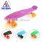 Fashionable 22 inch plastic retro led cruiser skateboard