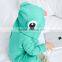 Autumn new deign cute slant zipper infant baby onepiece sleepwear