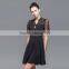 Maxnegio summer black dress with lace chinese runway dress