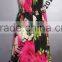 lady sexy printed Smoked tube top fashion dress bohemian dress for women