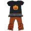Wholesale Toddler Childrens Boutique Halloween Clothing Sets Girls Ruffle Outfits Fall Baby Kids Clothes