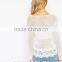 Women Dropped Shoulders Lightweight Fabric Crochet Top,crochet Top Fashion Blouses 2015