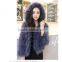 SJ013-01 Top Quality Elegant Fashionable Garment for Ladies/Hooded Fur Coats