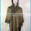 Wholesale 2017 latest fashion women hooded knit poncho