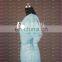 CE743 2015 China Factory V-Neck Mermaid Blue Chiffon Cheap Bridesmaid Dresses
