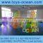 half color clear inflatable human body bumper ball ,DIA 1.5M 1mm PVC