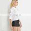 women set up shirt white printing short sleeve shirt button down short sleeve shirt
