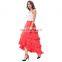 Belle Poque Women's Costume Cotton Red Retro Vintage Gothic Skirt High Low Skirt BP000222-2