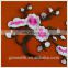 big sizes embroidery plum blossom flower patches for clothing