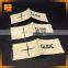 personalized high density organic cotton woven labels for garment