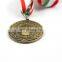custom Antique football medal with ribbon