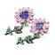 Cheap Price Rhinestone Flower Beaded Patch for Clothing Sewing On Patch