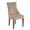 Solid Wood Dining Chair with Buttons and Stud Side chair in Velvet HL-6064