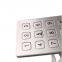 3x4 12 keys stainless steel numeric keypad for access control