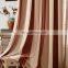 Hot Selling 100% Polyester Ready Made Blackout Window Curtains Rideaux For The Living Room With Attached Valance