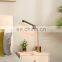 Amazon Hotel operated Up Nordic Luxury bedside lamp gold metal wooden table lamp decorative for home